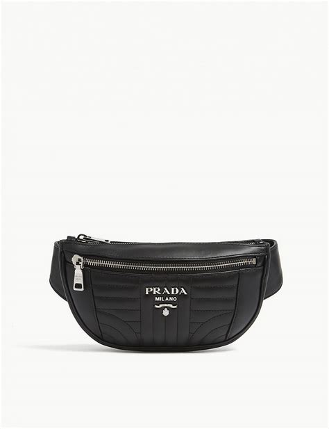 prada black bum bag